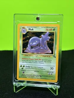 🔥 Vintage Pokemon Muk 13/62 Fossil Holo 🔥 - Image 1