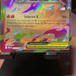 Mega Charizard X ex 013/094 Me02: Phantasmal Flames Pokemon TCG - Image 2