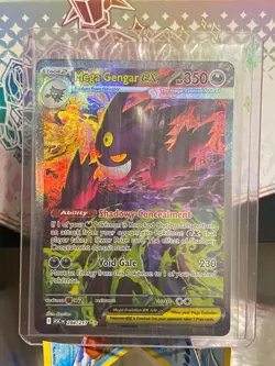 POKEMON ASCENDED HEROES MEGA GENGAR EX 284/217 SPECIAL ILLUSTRATION RARE SIR NM+ - Image 1