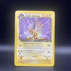 DARK JOLTEON 38/82 VINTAGE UNCOMMON TEAM ROCKET POKEMON - Image 1