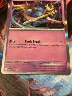 Pokemon Zacian MEP 015 Black Star Promo NM - Image 3