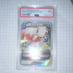 Pokemon Hisuian Zoroark VSTAR 147/196 Lost Origin Ultra Rare Holo PSA 9 - Image 1