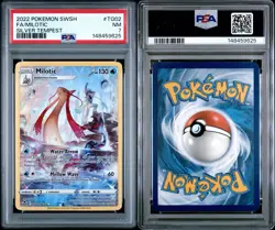 2022 POKEMON SWORD & SHIELD SILVER TEMPEST FULL ART/ MILOTIC TG02 PSA 7 - Image 3