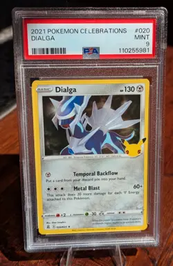 Pokemon Dialga PSA 9 MINT - 2021 Celebrations 020/025 RARE - Image 1