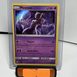 Mewtwo 12/18 Holo Rare Detective Pikachu Pokemon Card - Image 1