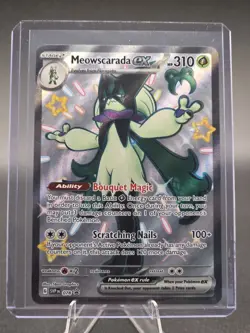 2023 Pokemon SHINY TREASURE BLACK STAR PROMO MEOWSCARADA EX SSR FULL ART RARE... - Image 1