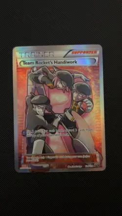 Pokemon Team Rocket's Handiwork Trainer Full Art Holo Fates Collide 124/124 (NM) - Image 1