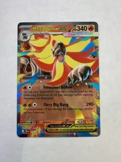 Mega Pyroar ex 15/86 Double Rare Pokemon Chaos Rising ME04 NM - Image 1