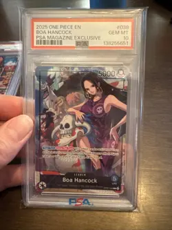 2025 ONE PIECE PROMOS PSA MAGAZINE EXCLUSIVE #038 BOA HANCOCK PSA 10 - Image 1