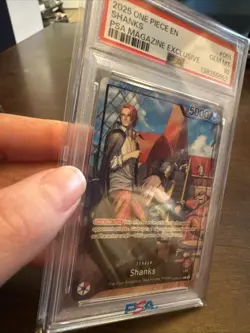SHANKS #001 PSA 10 • 2025 ONE PIECE PROMOS PSA MAGAZINE EXCLUSIVE - Image 2