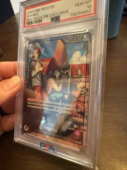 SHANKS #001 PSA 10 • 2025 ONE PIECE PROMOS PSA MAGAZINE EXCLUSIVE - Image 3