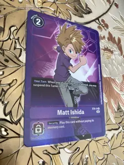 Digimon Card Game Matt Ishida ST6-14 Alternate Art Rare Foil Textured - Image 1