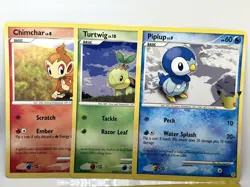 First Partner Pack Sinnoh JUMBO OVERSIZED Card Set Chimchar Piplup Turtwig - Image 1