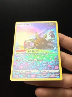 Pokemon TCG Solrock GG15/GG70 Holo Crown Zenith Full Art Ultra Rare Card - Image 3