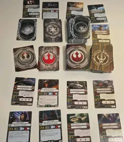 280x Star Wars X-Wing Miniatures Game FFG - Character Pilot Cards bulk lot 280 - Image 1