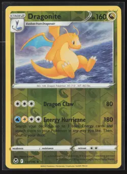 Dragonite Holo Rare SWSH12: Silver Tempest 131/195 NM Pokemon Card Reverse Holo - Image 1
