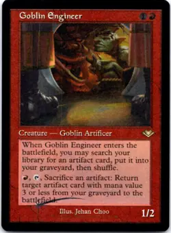 Goblin Engineer (Retro Frame) (Foil Etched) Modern Horizons, 16 NM - Image 1