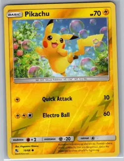 Pikachu 19/68 Reverse Holo Hidden Fates - Pokemon Card - NM - Image 1