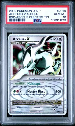 PSA 10 ARCEUS LVX HOLO #DP56 POKEMON DIAMOND & PEARL 2009 BLACK STAR PROMO POP 5 - Image 1