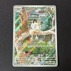 Meowth 106/094 Illustration Rare Phantasmal Flames Pokemon TCG NM - Image 1