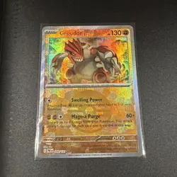 Pokemon Groudon (Poke Ball Pattern) Rare SV: Prismatic Evolutions 049/131 NM - Image 1