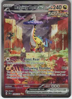 RAGING BOLT EX 208/162 TEMPORAL FORCES POKEMON SPECIAL ILLUSTRATION RARE NM/M - Image 1