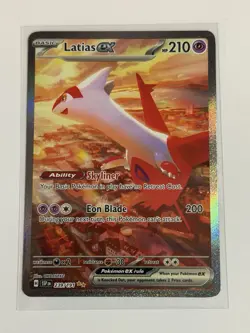 Pokemon Latias EX TCG Surging Sparks 239/191 Special Illustration Rare - Image 1