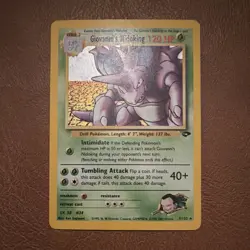 Pokemon Giovanni's Nidoking Gym Challenge Holo Rare 7/132 120 HP Wizards Eng - Image 1
