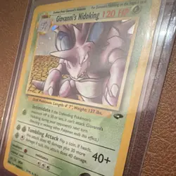 Pokemon Giovanni's Nidoking Gym Challenge Holo Rare 7/132 120 HP Wizards Eng - Image 3