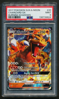 Charizard GX 20/147 Holo Rare Pokemon 2017 S&M Burning Shadows PSA 9 MINT - Image 1