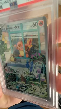 Pokemon TCG Charmander Obsidian Flames #044 SVP Pokemon Center Stamped PSA 9 - Image 3