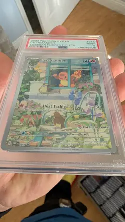 Pokemon TCG Charmander Obsidian Flames #044 SVP Pokemon Center Stamped PSA 9 - Image 5