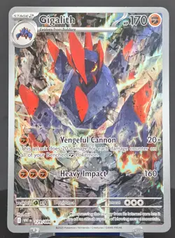 Pokemon Gigalith #129/086 English White Flare Illustration Rare Full Art - Image 1
