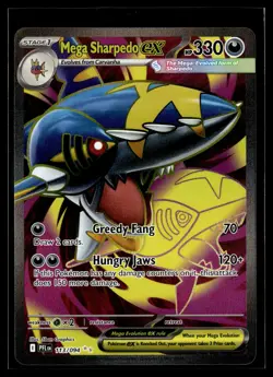 Mega Sharpedo ex 113/094 Phantasmal Flames Ultra Rare Pokemon - Image 1