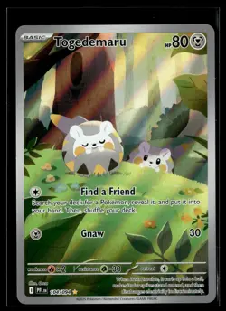 Togedemaru 104/094 Phantasmal Flames Illustration Rare Pokemon - Image 1