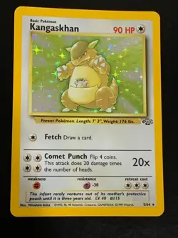 1999 Pokemon Kangaskhan Holo Jungle 5/64 TCG Vintage LP - Image 1