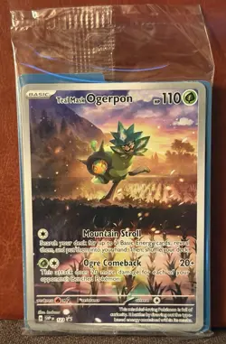 Sealed Pokemon Teal Mask Ogerpon 123 SV: Scarlet & Violet Promo Holo (English) - Image 1