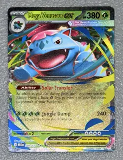 2025 Pokemon Mega Evolution - MEG EN Venusaur ex #003/132 Double Rare - Image 1