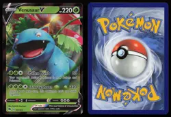 Venusaur V 001/073 Holo V Rare Champion's Path Pokemon NM - Image 3