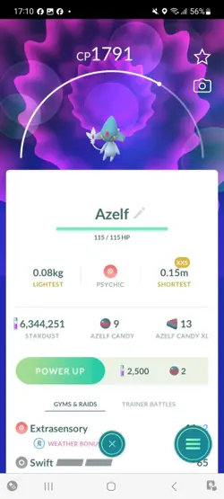 Pokemon Go Legendary Azelf ( XXS ) - Image 1