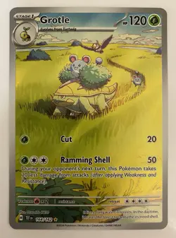GEM MINT!! Pokemon Grotle 164/162 Temporal Forces Illustration Rare Holo - Image 1