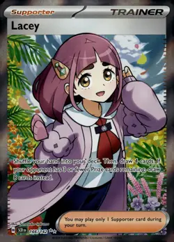 Lacey - 166/142 - SV07: Stellar Crown Pokemon TCG NM Holo Foil - Image 1