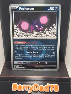 Pecharunt 143/217 Ascended Heroes Reverse Holo Energy Pokemon TCG NM - Image 1