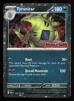Tyranitar - (Cosmo Foil) Promo Miscellaneous Cards & Products 135/193 NM - Image 1