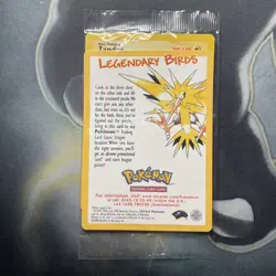 Pokemon Card Black Star Promo Zapdos 23 WOTC Sealed! Corrected Kimura version! - Image 1