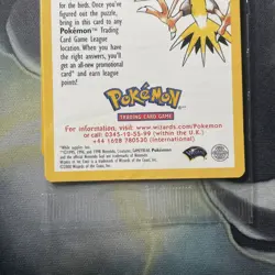 Pokemon Card Black Star Promo Moltres 21 WOTC Sealed! Corrected Kimura version! - Image 3