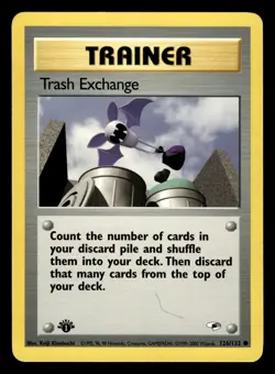 Trash Exchange 126/132 1st Edition Gym Heroes Pokemon Card - Image 1
