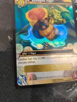 Sandbox Tiger Loot Card Gladiators Wow World Of Warcraft 1/3 Unscratched TCG Ccg - Image 5