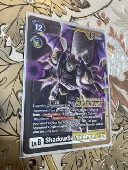 Digimon Card Game ShadowSerpahimon EX4-050 Promo 2024 Regionals Participant - Image 1