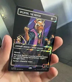 NM Surge Foil 8-Byte Splinter, the Mentor, MTG, TMNT, Magic the Gathering, 89 - Image 1